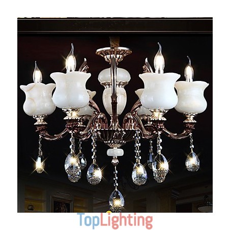 Jade Zinc Alloy Pendant lamp 6 Light Chandelier Jade Zinc Alloy Pendant lamp 6 Light Chandelier