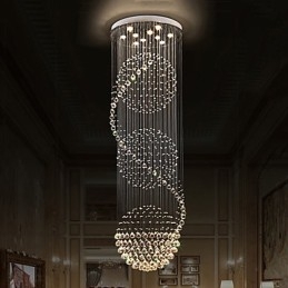 10 Light 2.5 Meter Length Long Drop Rain Drop Teardrop Modern Crystal Ceiling Chandelier Indoor Pendant Light