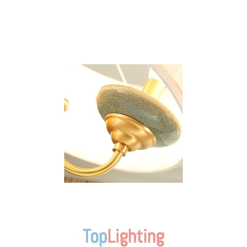All Copper Chandelier Jade Decorative Chandelier