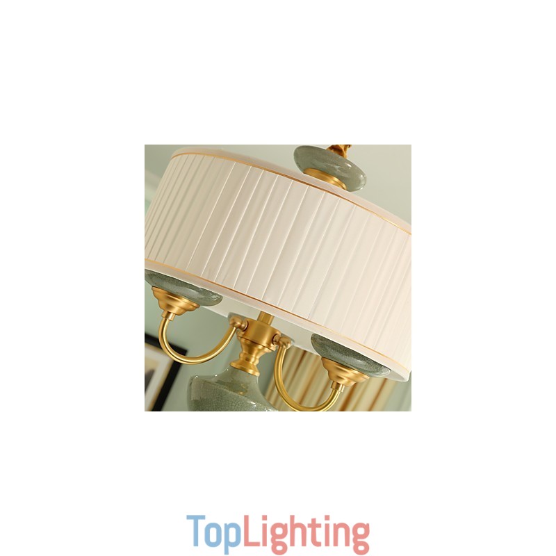 All Copper Chandelier Jade Decorative Chandelier