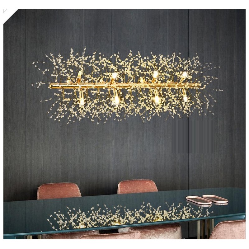 Traditional Classic Electroplated Feature for Crystal Metal Chandelier