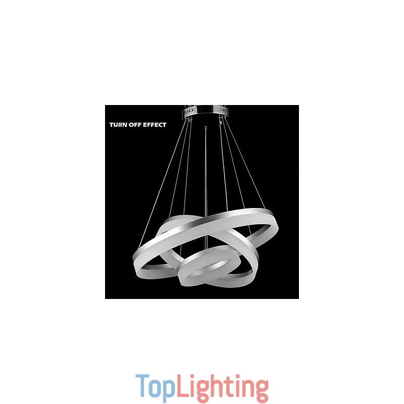 Round Chandelier Lights Lighting Modern Acrylic Lamps Luxurious Three Rings Ceiling Light Fixtures