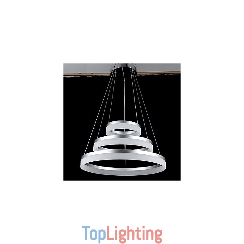 Round Chandelier Lights Lighting Modern Acrylic Lamps Luxurious Three Rings Ceiling Light Fixtures