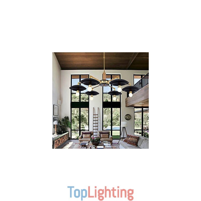 6 Light Personalized Chandelier