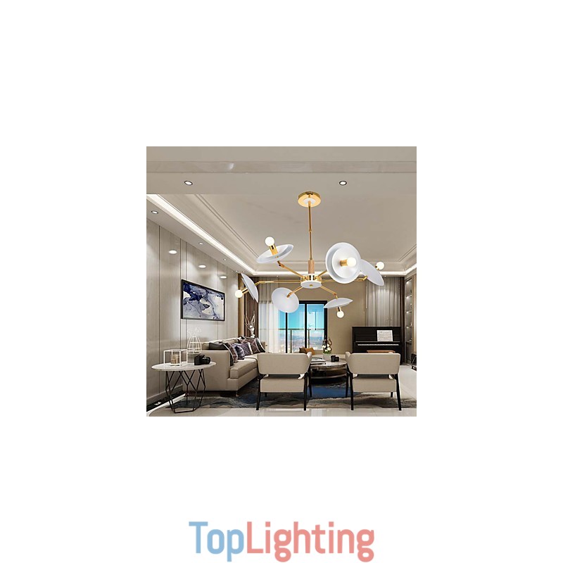 6 Light Personalized Chandelier