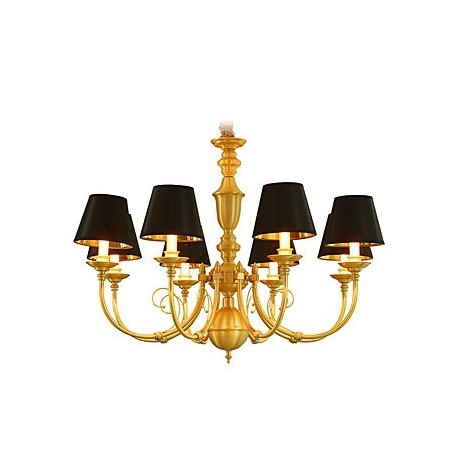 Chandelier Traditional Classic Country Brass Feature for Mini Style Metal 8 Bulbs Chandelier Traditional Classic Country Brass Feature for Mini Style Metal 8 Bulbs