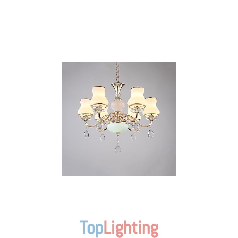 Chandelier Modern Contemporary Electroplated Feature for Crystal Metal