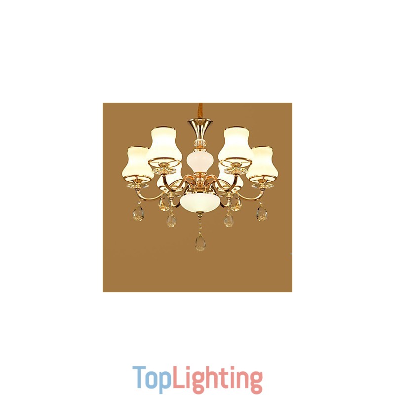 Chandelier Modern Contemporary Electroplated Feature for Crystal Metal