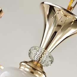Chandelier Modern Contemporary Electroplated Feature for Crystal Metal