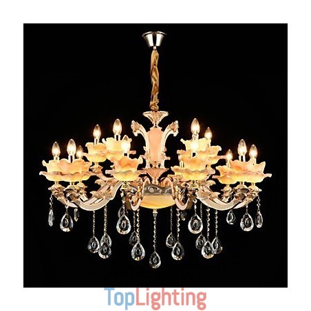 Pendant Light Zinc Alloy Feature for Crystal Mini Style Metal Indoors Shops 15 Bulbs Pendant Light Zinc Alloy Feature for Crystal Mini Style Metal Indoors Shops 15 Bulbs