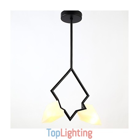 2 Light Post Modern Metal with Glass Peach Chandelier Lamp the Canteen Decorate Pendant Lamp 2 Light Post Modern Metal with Glass Peach Chandelier Lamp the Canteen Decorate Pendant Lamp