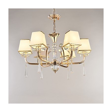Chandelier Modern Contemporary Electroplated Feature for Crystal Metal Chandelier Modern Contemporary Electroplated Feature for Crystal Metal
