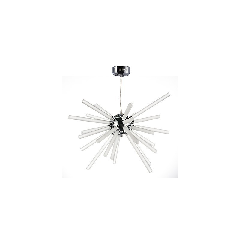 Globe Chrome Feature for Crystal Metal Chandelier