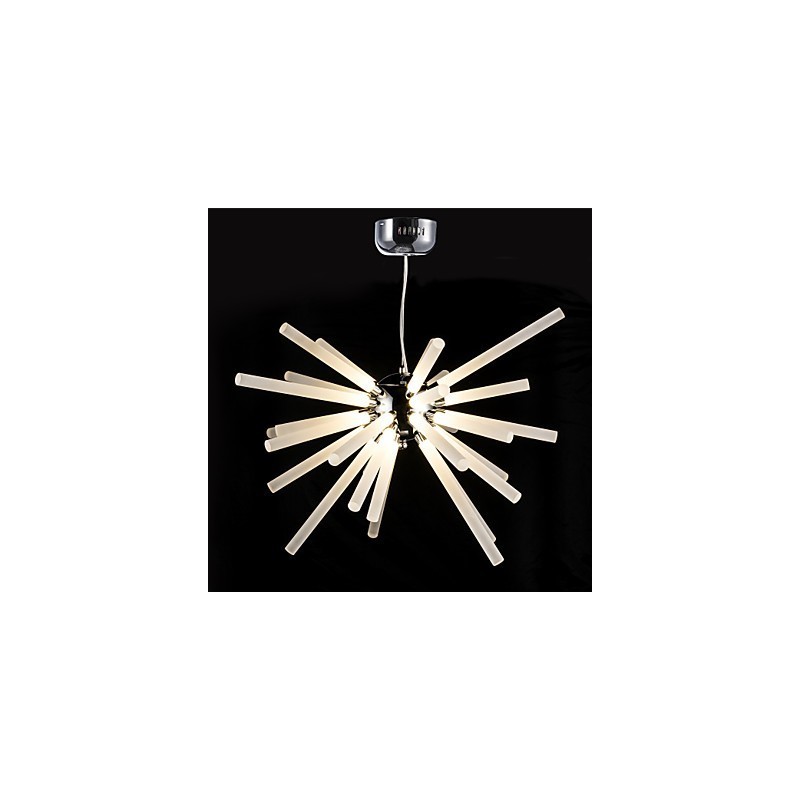 Globe Chrome Feature for Crystal Metal Chandelier