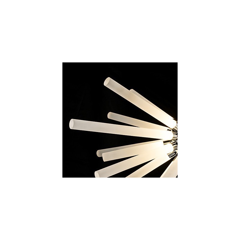 Globe Chrome Feature for Crystal Metal Chandelier