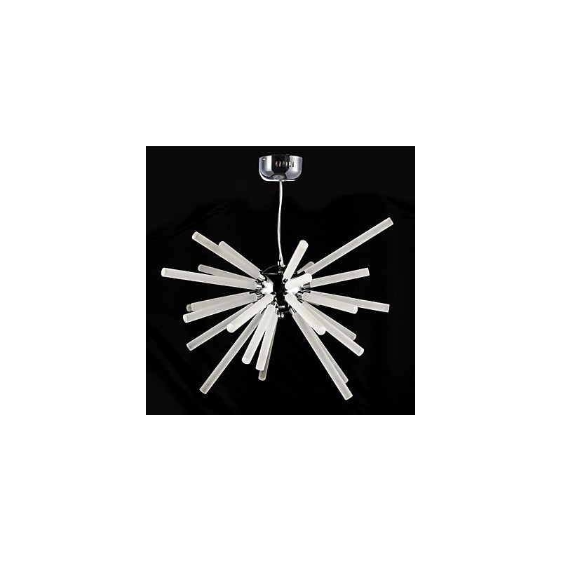 Globe Chrome Feature for Crystal Metal Chandelier