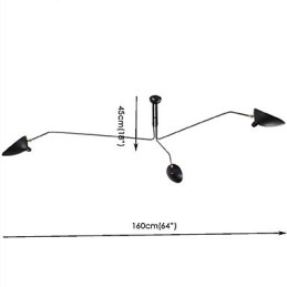 Modern Contemporary Painting Feature for Designers Metal Chandelier