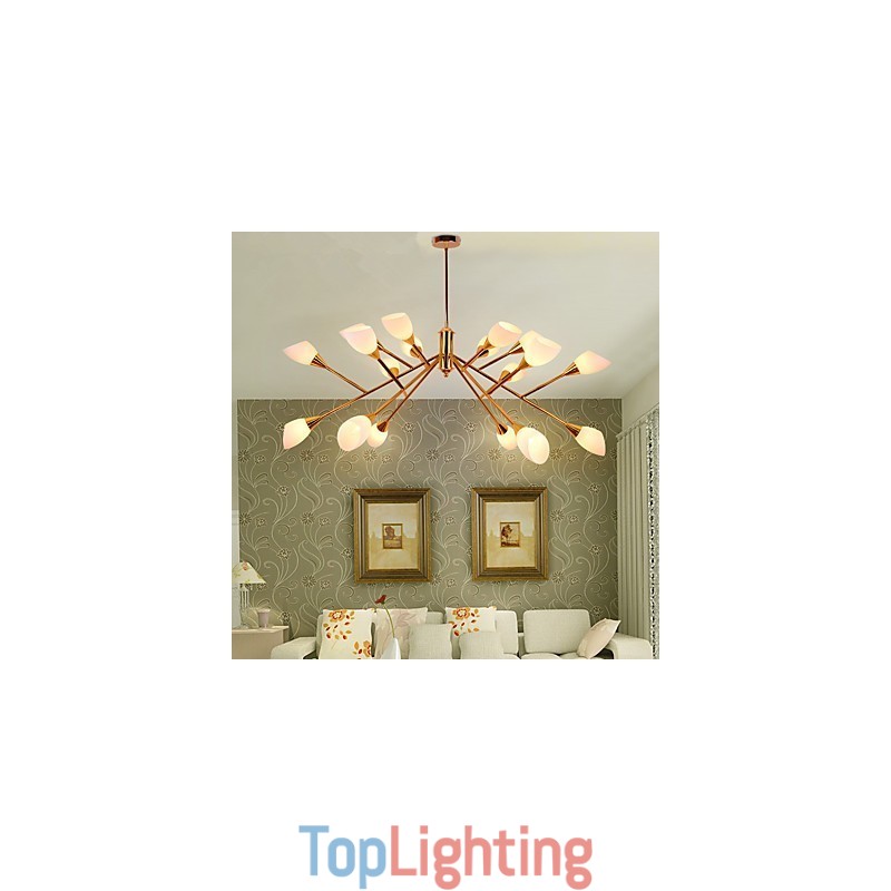 Nordic Simple Atmospheric Pastoral Chandelier Creative Lobby Chandelier Lamp