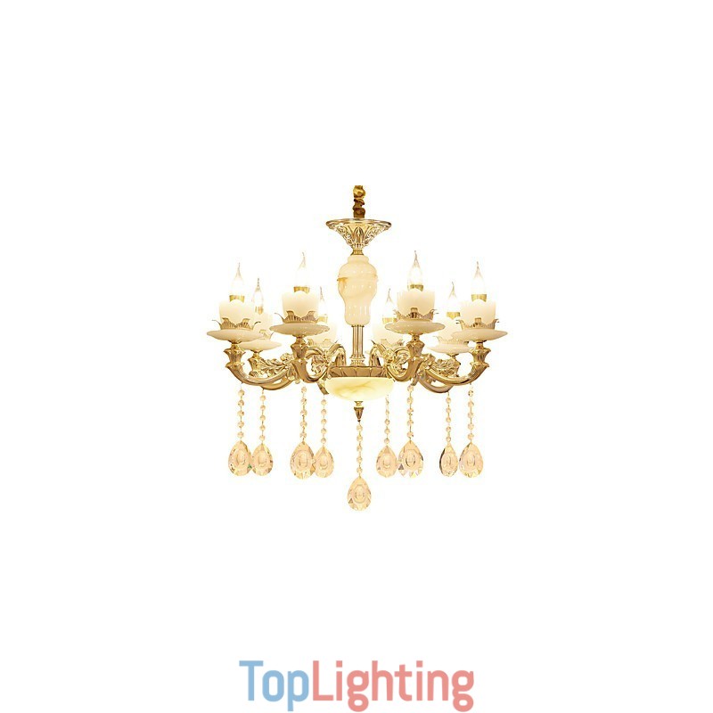 European Style Atmosphere Zinc Alloy Crystal Home Chandelier