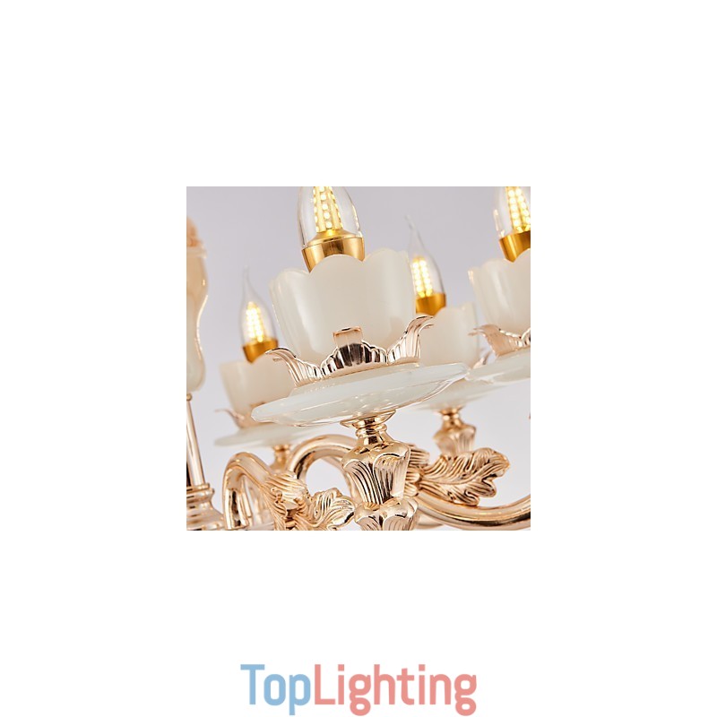 European Style Atmosphere Zinc Alloy Crystal Home Chandelier