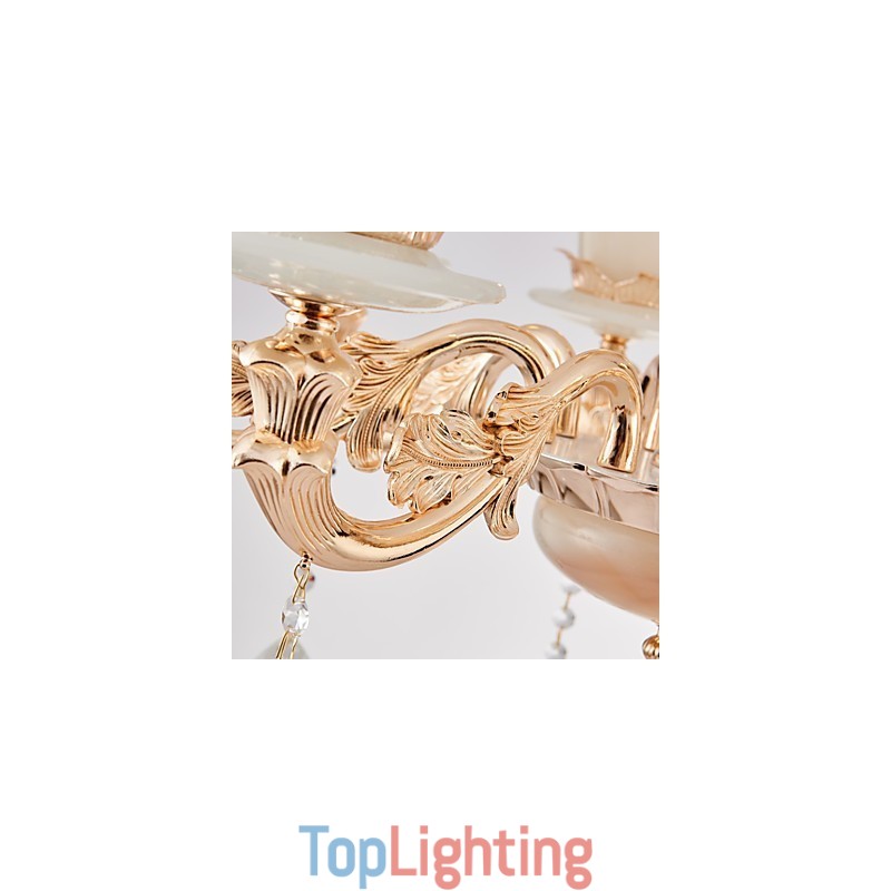 European Style Atmosphere Zinc Alloy Crystal Home Chandelier