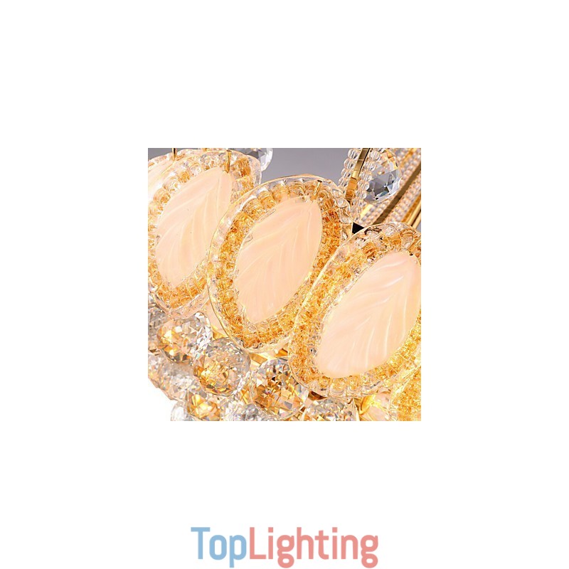 Modern Luxury Chandelier Crystal Pendant Light Diameter 50CM Contains 8 Bulbs