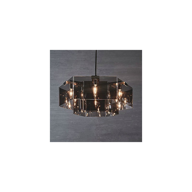 Rustic Lodge Painting Feature for Designers Metal Indoor 6 Bulbs Chandelier