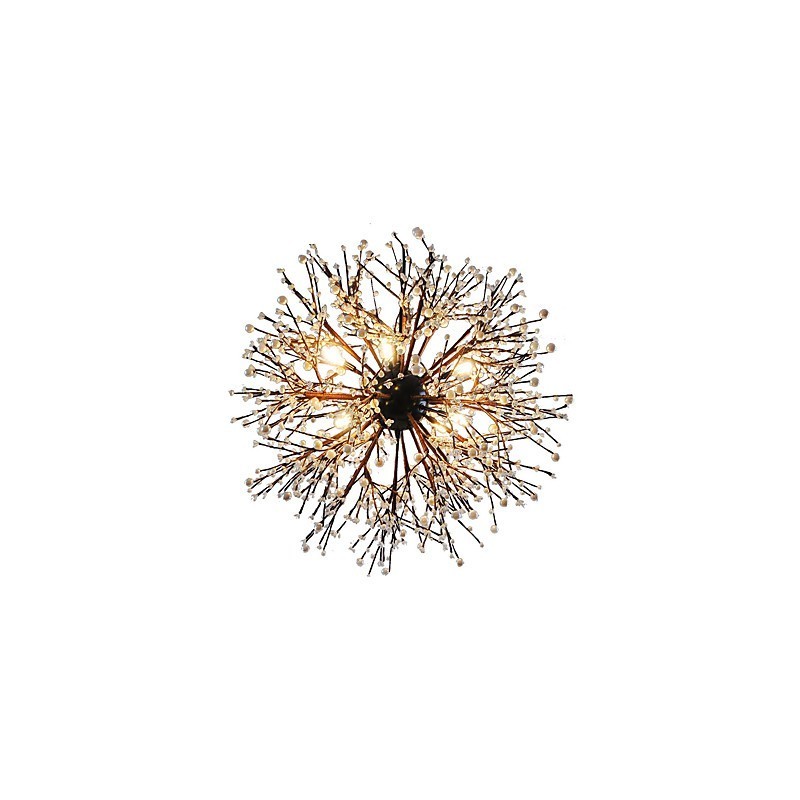 Modern Chandelier Firework Vintage Wrought Iron With 8 Lights Chandelier Island Pendant Lighting Ceiling Light