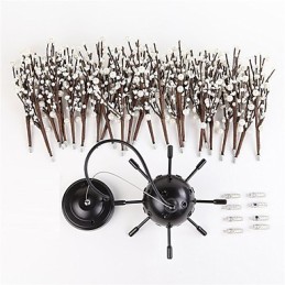 Modern Chandelier Firework Vintage Wrought Iron With 8 Lights Chandelier Island Pendant Lighting Ceiling Light