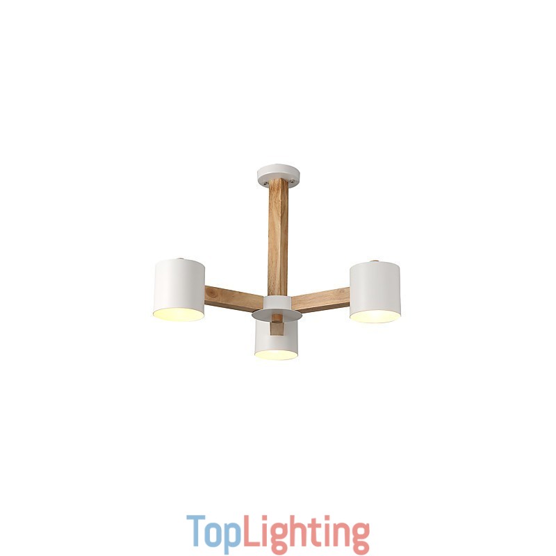3 Lights Chandelier Modern Contemporary Traditional Classic Vintage Country Wood Feature for Wood