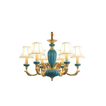 All Copper Chandelier Jade Decorative Chandelier All Copper Chandelier Jade Decorative Chandelier