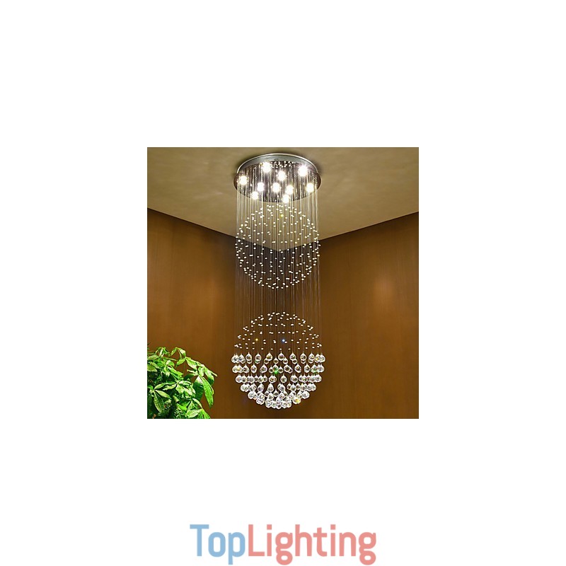 Crystal Ceiling Pendant Light Indoor Chandelier Home Hanging Lighting Lamps Fixtures