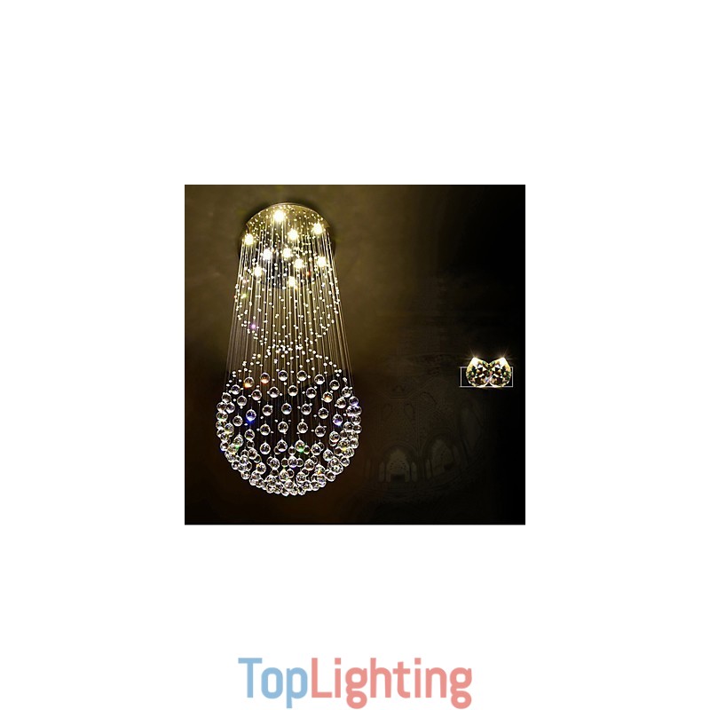 Crystal Ceiling Pendant Light Indoor Chandelier Home Hanging Lighting Lamps Fixtures