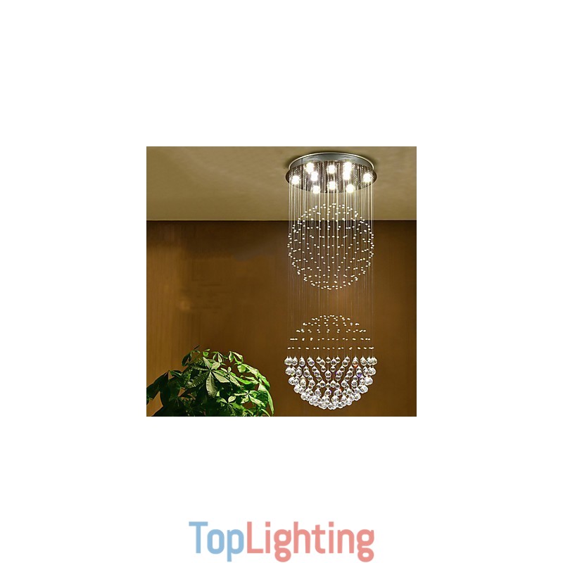 Crystal Ceiling Pendant Light Indoor Chandelier Home Hanging Lighting Lamps Fixtures