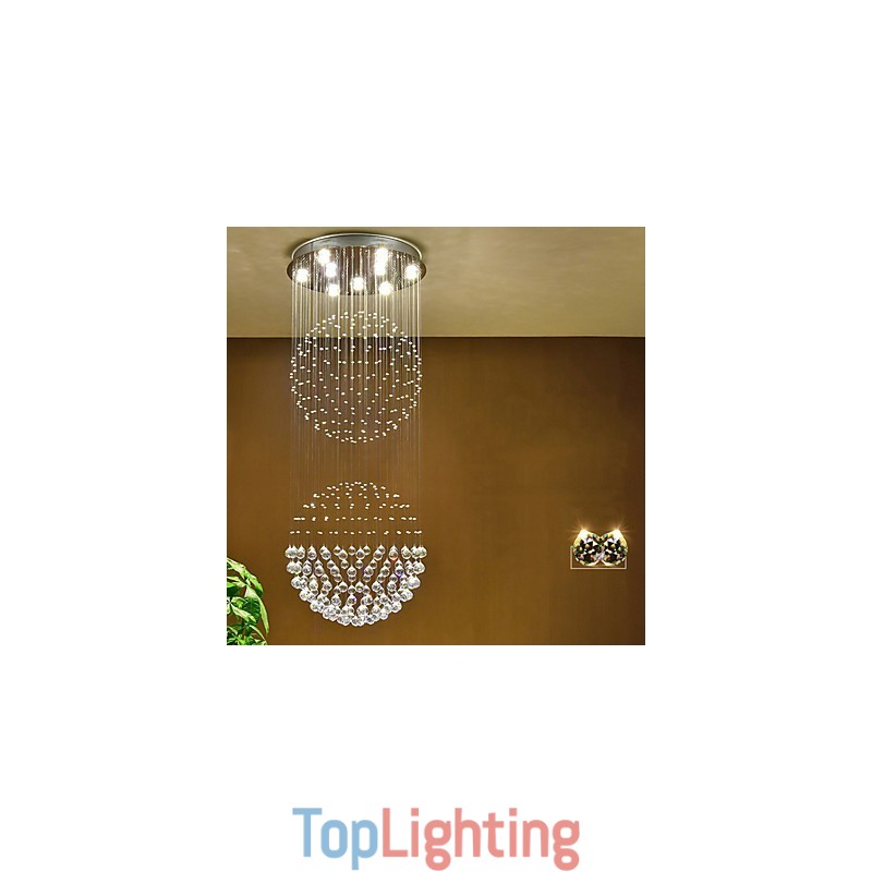 Crystal Ceiling Pendant Light Indoor Chandelier Home Hanging Lighting Lamps Fixtures