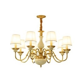 All Copper Chandelier Jade Decorative Chandelier