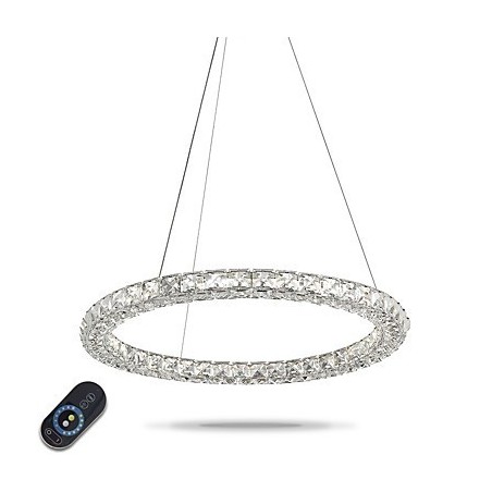 Modern Ring Crystal Pendant Light Crystal Chandelier Ceiling Light Indoor Lamps Fixtures Dimmable with Remote Control Modern Ring Crystal Pendant Light Crystal Chandelier Ceiling Light Indoor Lamps Fixtures Dimmable with Remote Control
