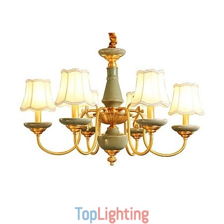 All Copper Chandelier Jade Decorative Chandelier All Copper Chandelier Jade Decorative Chandelier