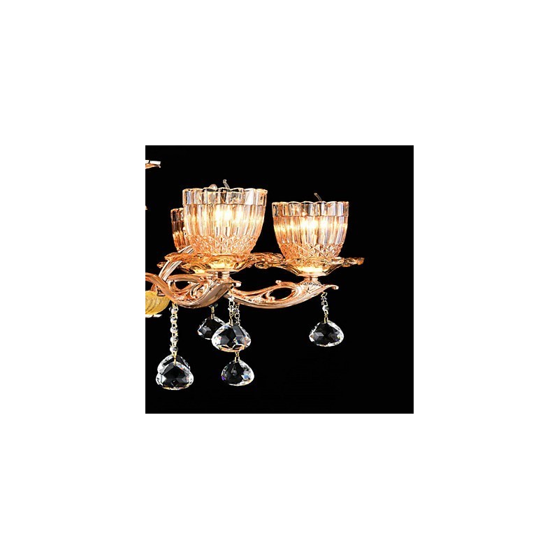 Modern Contemporary Traditional Classic Zinc Alloy Feature for Crystal Mini Style Metal Pendant Light