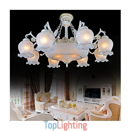 Chandelier White European Retro Classic Chandelier White European Retro Classic