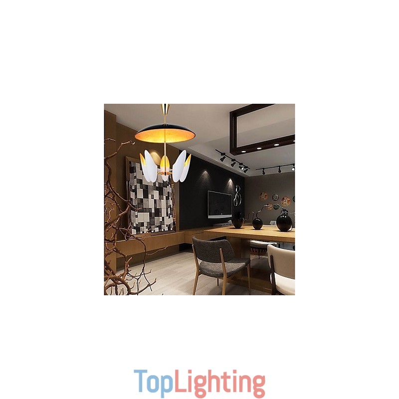 5 Light Chandelier Brief Art Modern Comtemporary Pendant Lamp