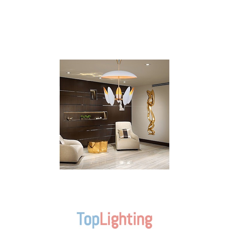5 Light Chandelier Brief Art Modern Comtemporary Pendant Lamp