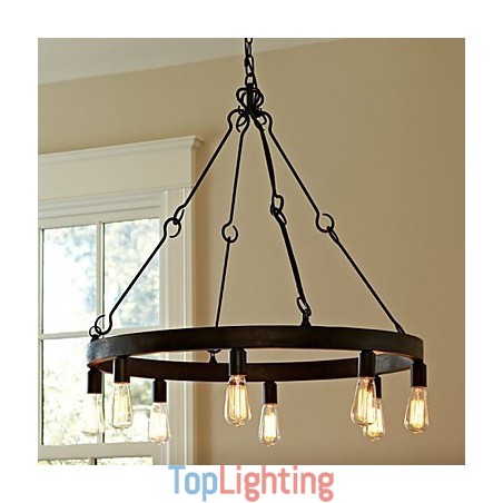 Retro Style Iron Pendent Light with 8 Lights Retro Style Iron Pendent Light with 8 Lights