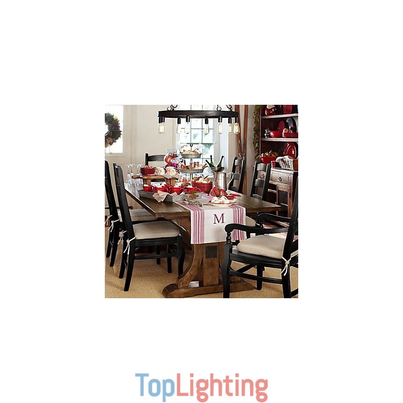 Retro Style Iron Pendent Light with 8 Lights