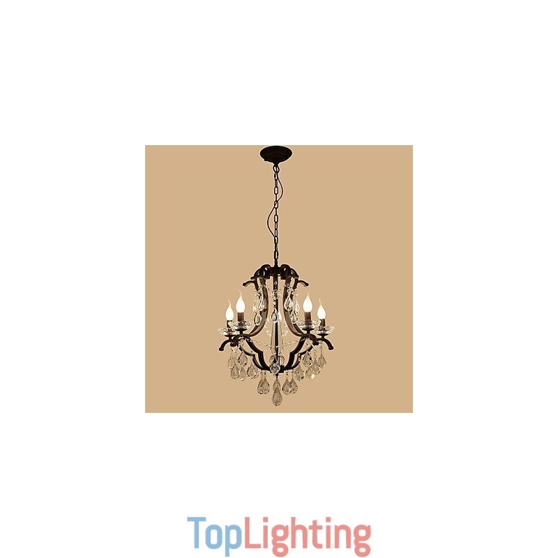 5 Lights Crystal Chandelier Modern Contemporary Traditional Classic Rustic Lodge Vintage Retro Lantern Drum Country Painting