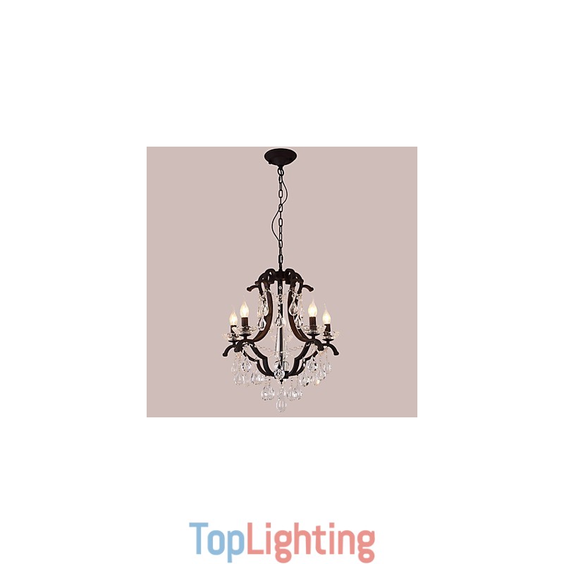 5 Lights Crystal Chandelier Modern Contemporary Traditional Classic Rustic Lodge Vintage Retro Lantern Drum Country Painting