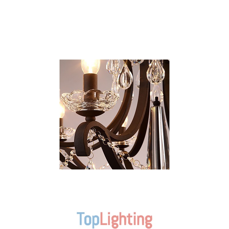 5 Lights Crystal Chandelier Modern Contemporary Traditional Classic Rustic Lodge Vintage Retro Lantern Drum Country Painting