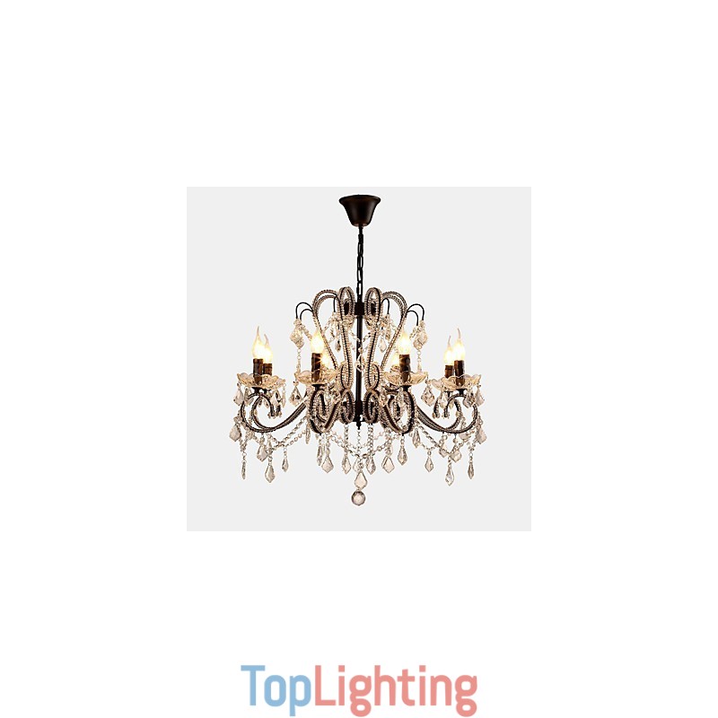 8 Lights Crystal Chandelier Modern Contemporary Traditional Classic Rustic Lodge Vintage Retro