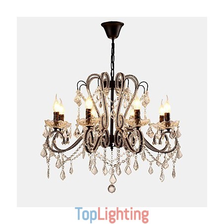 8 Lights Crystal Chandelier Modern Contemporary Traditional Classic Rustic Lodge Vintage Retro 8 Lights Crystal Chandelier Modern Contemporary Traditional Classic Rustic Lodge Vintage Retro