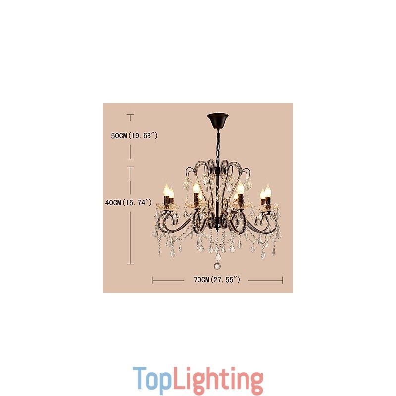 8 Lights Crystal Chandelier Modern Contemporary Traditional Classic Rustic Lodge Vintage Retro
